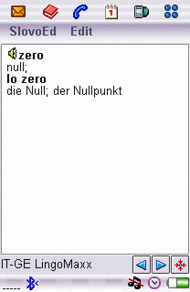 German-Italian Dictionary for UIQ screenshot